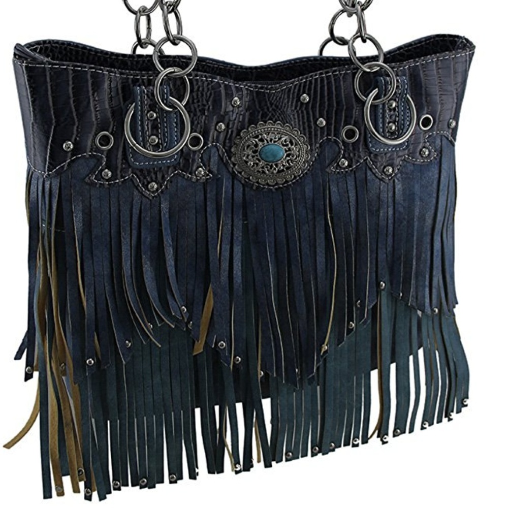 Boho Western Handbag With Fringes 